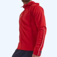 Reece Shift Hooded Full Zip Top Red