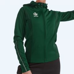 Reece Shift Hooded Full Zip Top Ladies Green