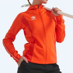 Reece Shift Hooded Full Zip Top Ladies Orange