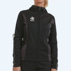 Reece Shift Hooded Full Zip Top Ladies Black